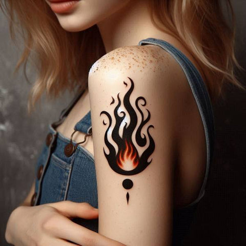 32 Ideas of Fire Tattoos to Burn Your Negative Thoughts 29