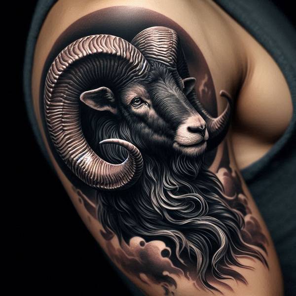 23 Alluring Aries Tattoo Ideas 4 Aries Ram Tattoo 28bd9