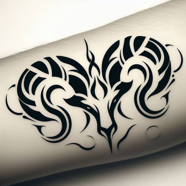 23 Alluring Aries Tattoo Ideas 10 Aries Tribal Tattoo9c17