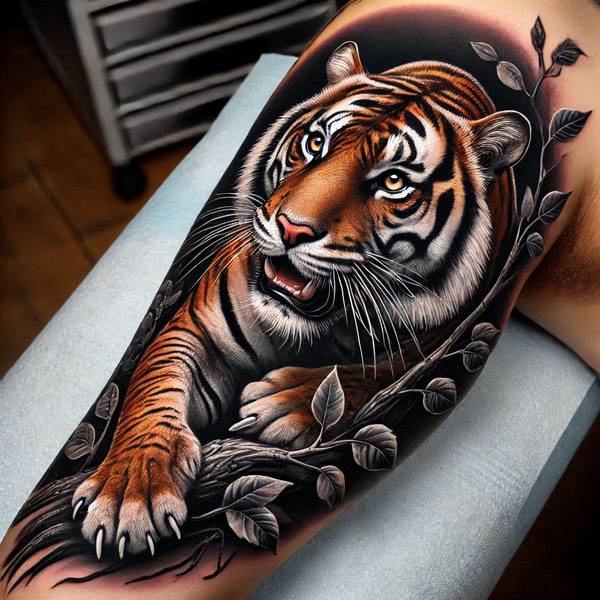 37 Trembling Tiger Tattoo Ideas To Feel Like The King Of The World 16 Bengal Tiger Tattoo 1884f