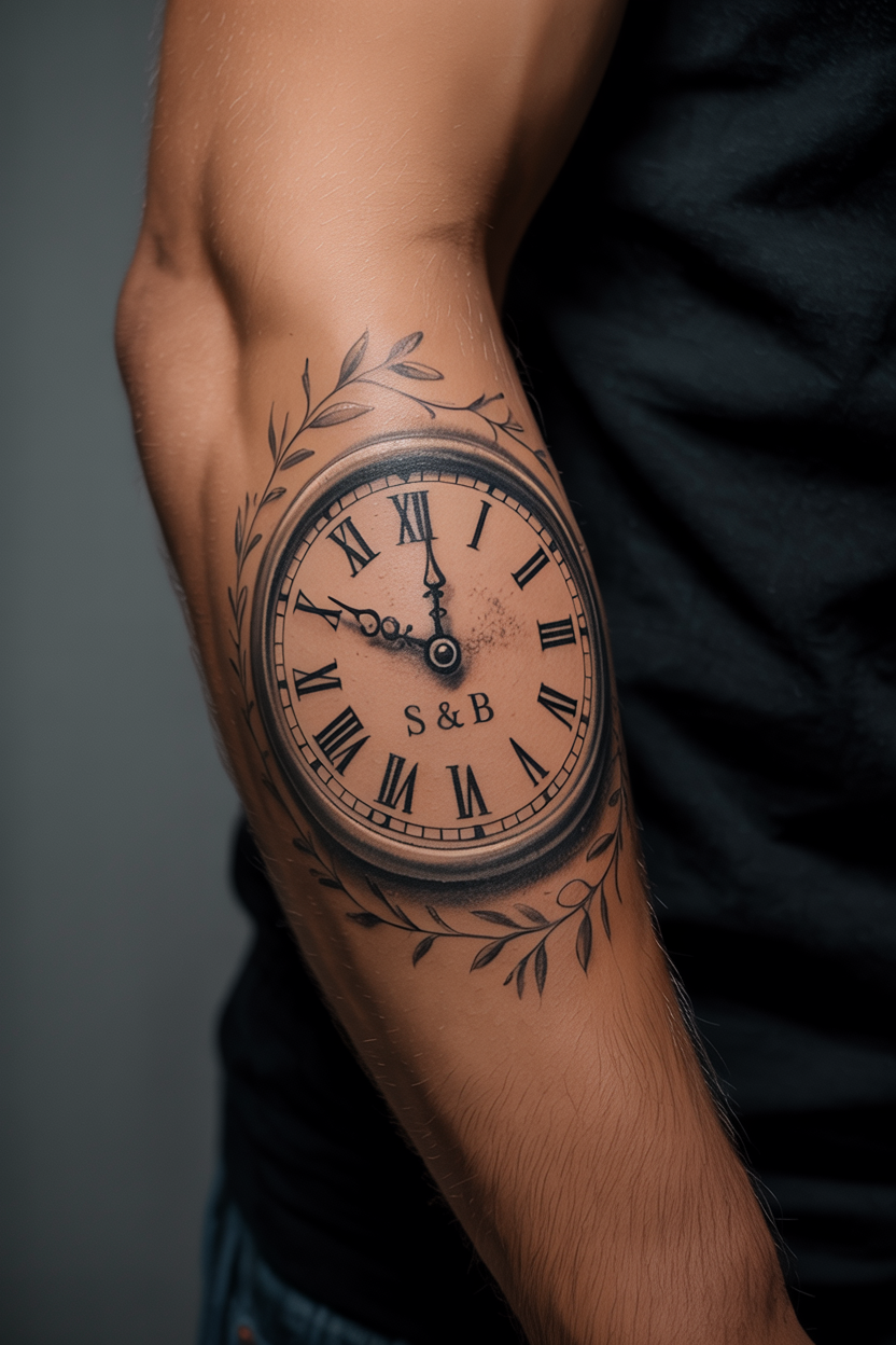 Birth Clock Tattoo 1