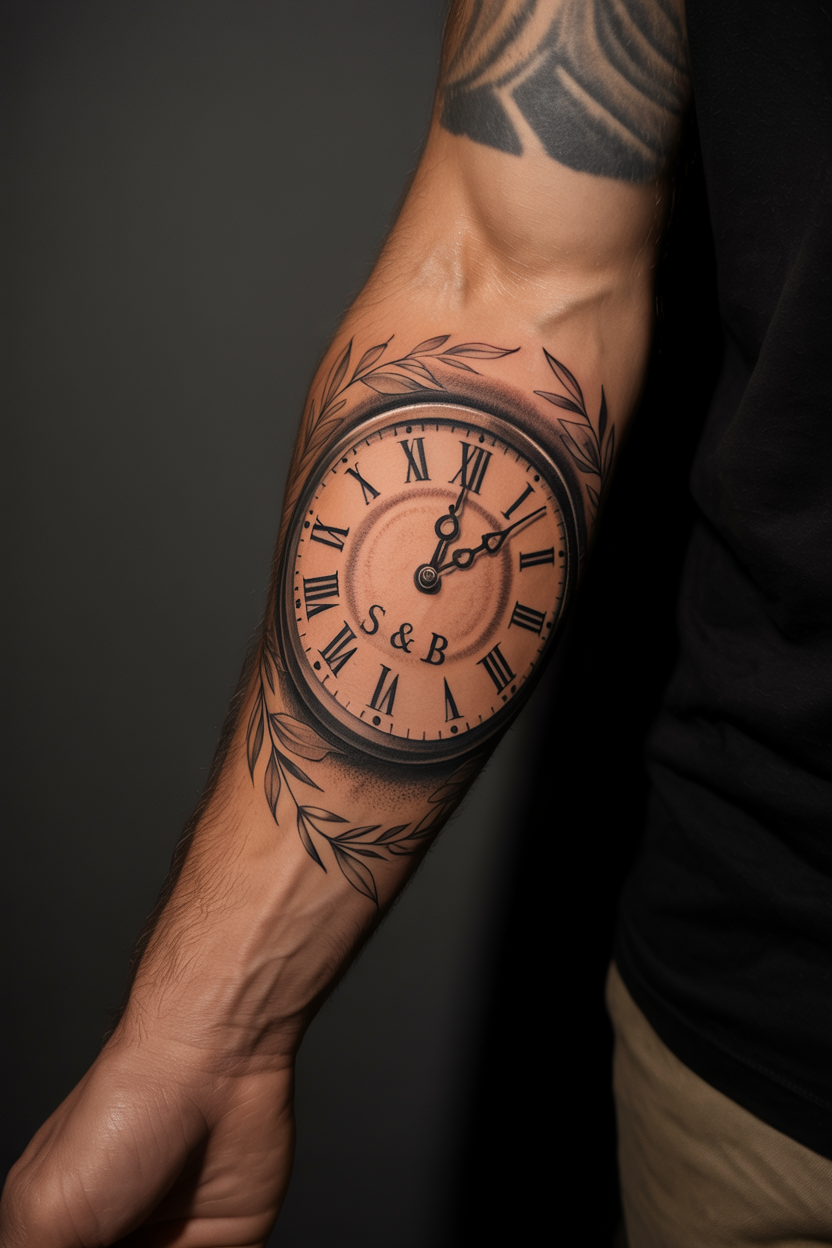 Birth Clock Tattoo 2 1