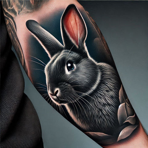 28 Rabbit Tattoo Ideas To Immerse Yourself In Nature 9