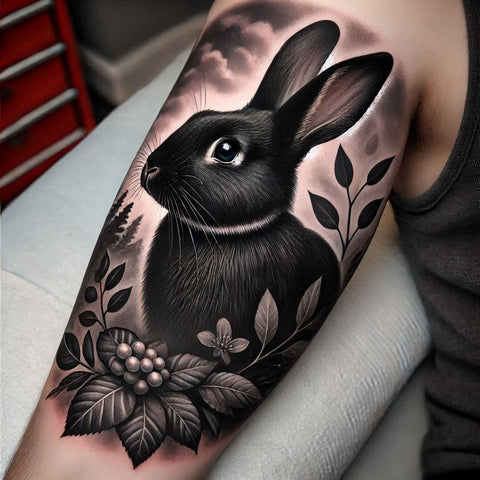 28 Rabbit Tattoo Ideas To Immerse Yourself In Nature 10