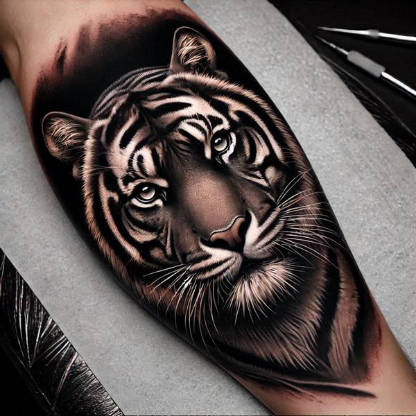 37 Trembling Tiger Tattoo Ideas To Feel Like The King Of The World 32 Black Tiger Tattoo4756