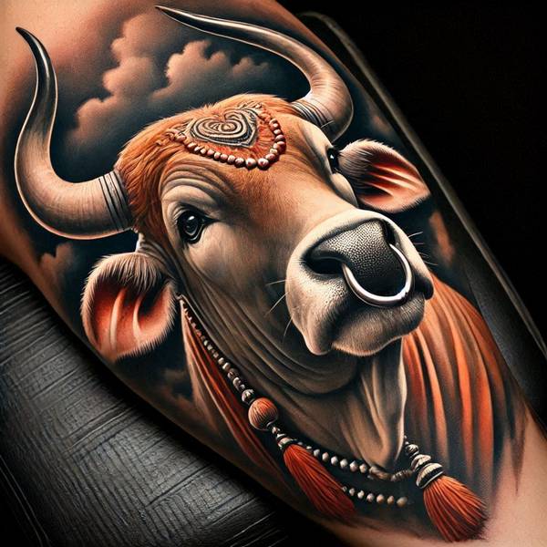 23 Invincible Bull Tattoo Ideas To Obliterate Your Fears And Worries 8 Brahma Bull Tattoo3d15