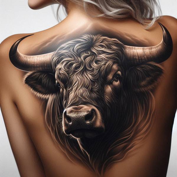 23 Invincible Bull Tattoo Ideas To Obliterate Your Fears And Worries 5 Bull Head Tattoo0c5b