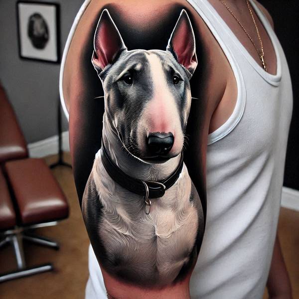 23 Invincible Bull Tattoo Ideas To Obliterate Your Fears And Worries 18 Bull Terrier Tattoob2c2
