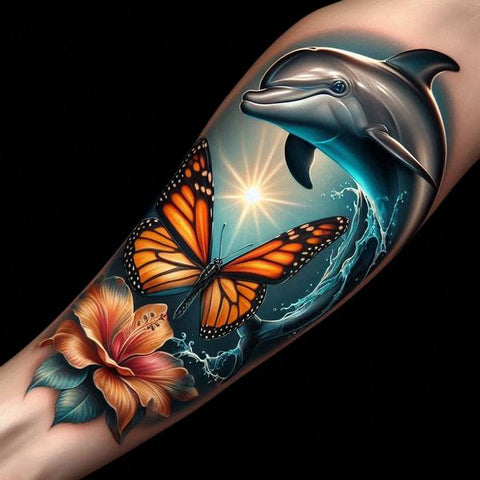 15 Wonderful Dolphin Tattoo Ideas 11