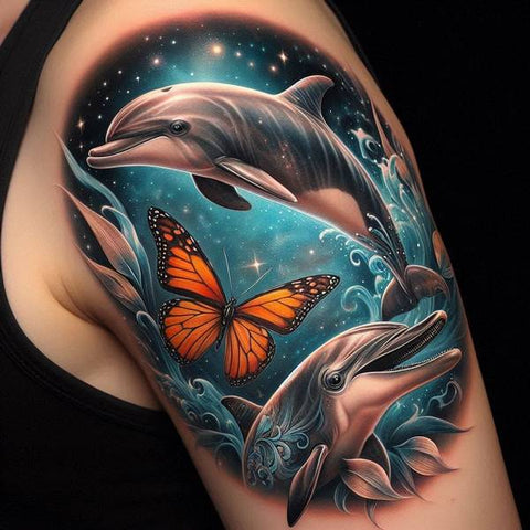 15 Wonderful Dolphin Tattoo Ideas 12