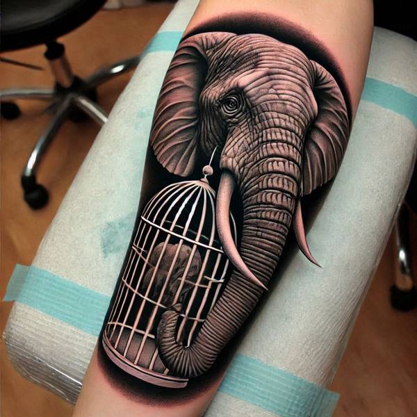 31 Graceful Elephant Tattoo Ideas To Crush Your Fears And Worries Into Dust 39 Cage The Elephant Tattooc9b8