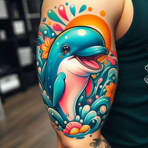 15 Wonderful Dolphin Tattoo Ideas 23