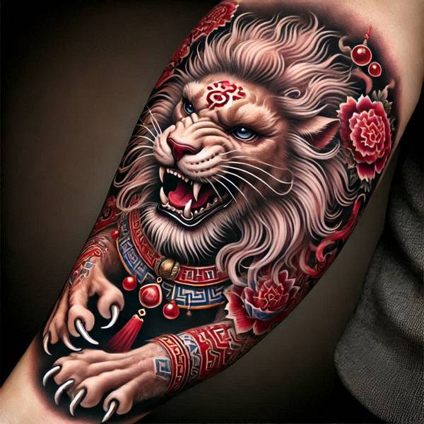 42 Creative Lion Tattoo Ideas 26 Chinese Lion Tattoodc86