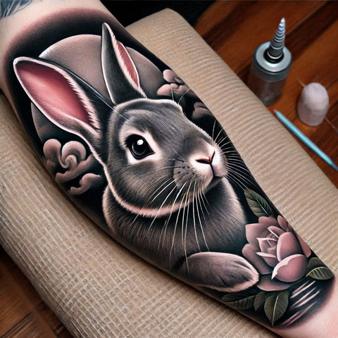 28 Rabbit Tattoo Ideas To Immerse Yourself In Nature 29