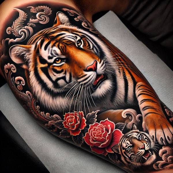37 Trembling Tiger Tattoo Ideas To Feel Like The King Of The World 5 Chinese Tiger Tattooff33