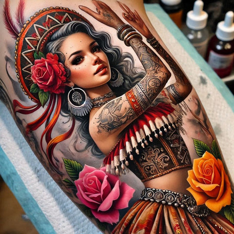 14 Heartwarming Gypsy Tattoo Ideas 14