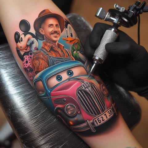 14 Charming Car Tattoo Ideas 5