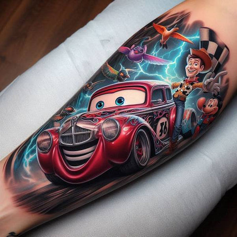 14 Charming Car Tattoo Ideas 6