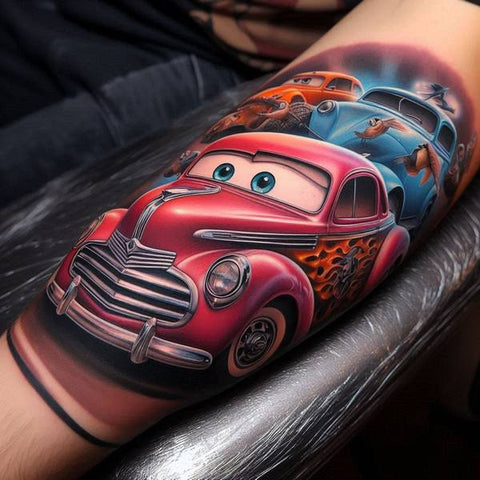 14 Charming Car Tattoo Ideas 7