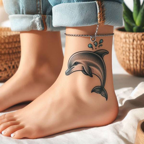 15 Wonderful Dolphin Tattoo Ideas 9 Dolphin Ankle Tattoo 5f652d61 47d4 4a1d 8c24
