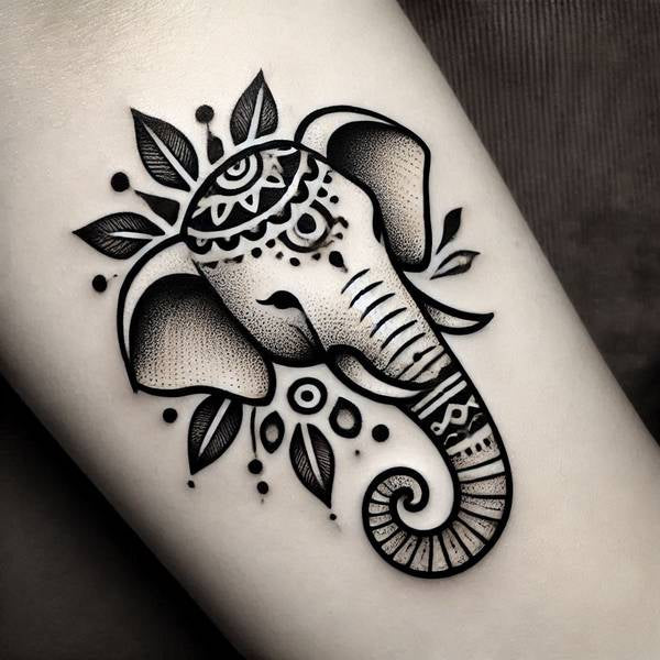 31 Graceful Elephant Tattoo Ideas To Crush Your Fears And Worries Into Dust 14 Elephant Symbol Tattoo7e41