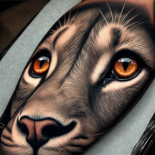 42 Creative Lion Tattoo Ideas 27 Eyes Of a Lion Tattood3e6