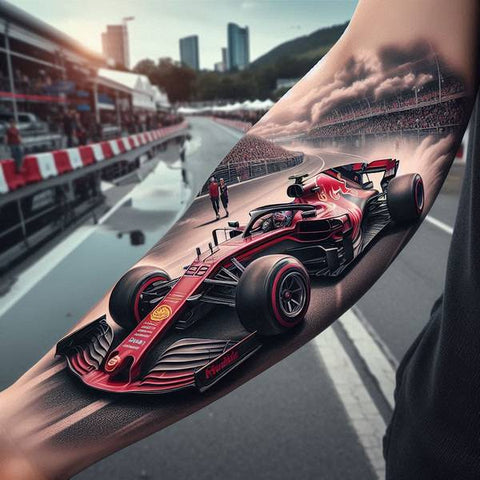 14 Charming Car Tattoo Ideas 14