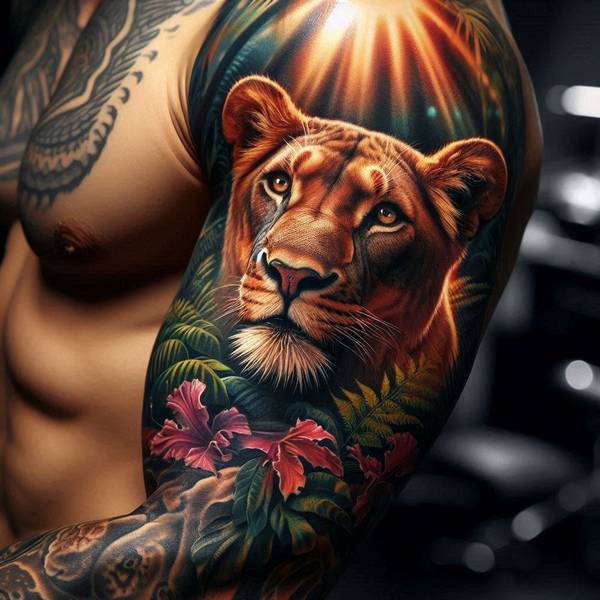 42 Creative Lion Tattoo Ideas 5 Female Lion Tattoo1468