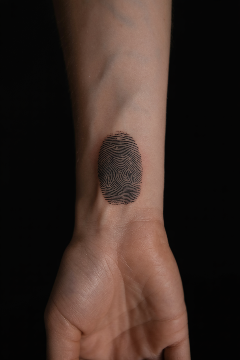 11 Unique Fingerprint Tattoo Ideas 11 Fingerprint Tattoo on Wrist