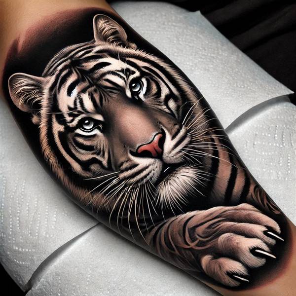 37 Trembling Tiger Tattoo Ideas To Feel Like The King Of The World 6 Forearm Tiger Tattoo556b