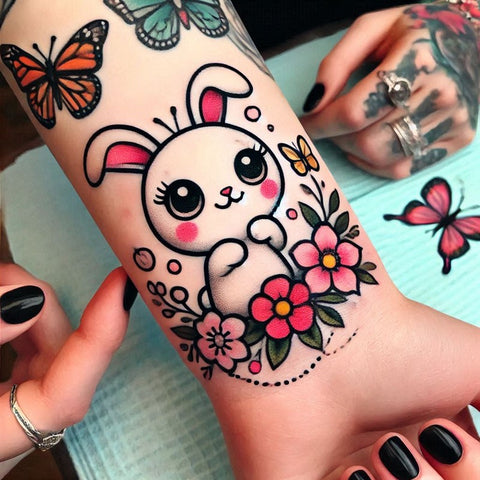 28 Rabbit Tattoo Ideas To Immerse Yourself In Nature 15