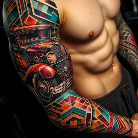 14 Charming Car Tattoo Ideas 20