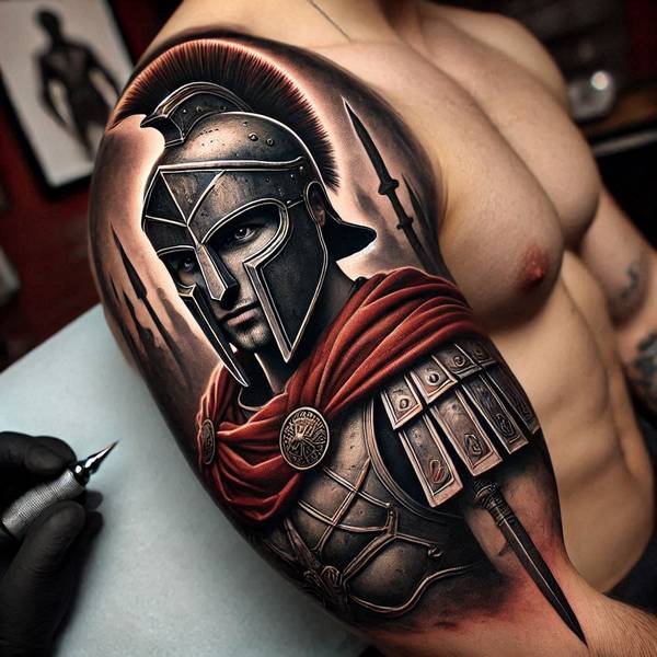 Gladiator Realistic Armor Tattoo 2de9f