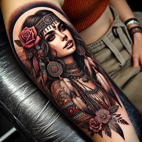 14 Heartwarming Gypsy Tattoo Ideas 15