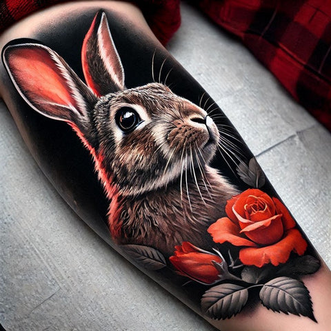 28 Rabbit Tattoo Ideas To Immerse Yourself In Nature 37