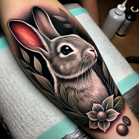 28 Rabbit Tattoo Ideas To Immerse Yourself In Nature 33