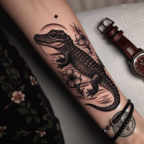 15 Powerful Alligator Tattoo Ideas To Entertain Your Morbid Curiosity 20 Japanese Alligator Tattooa4de