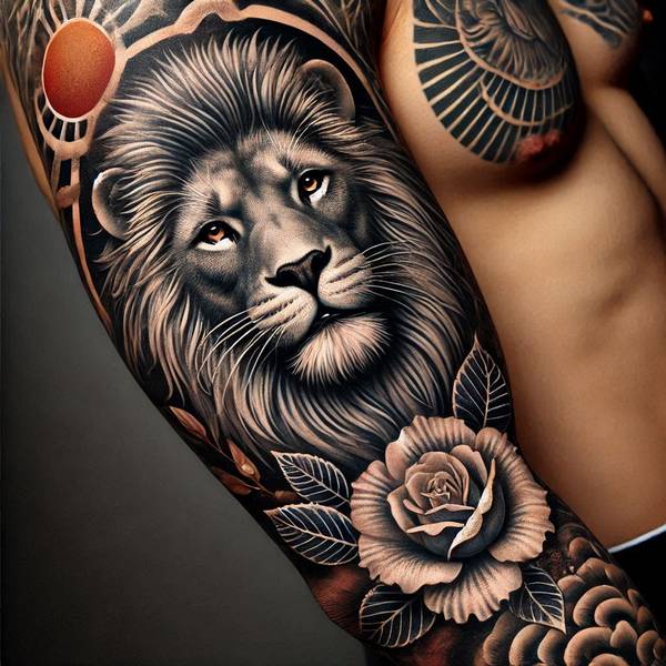 42 Creative Lion Tattoo Ideas 21 Japanese Lion Tattooac90