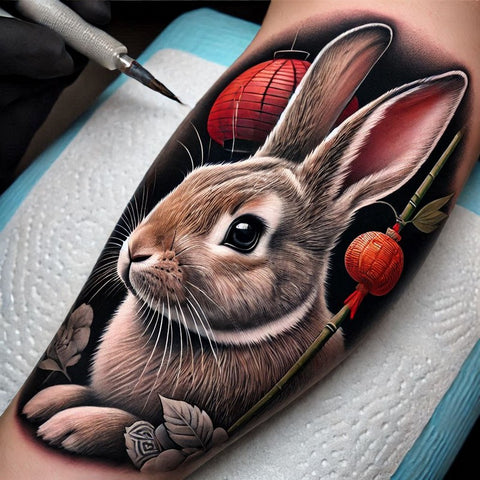 28 Rabbit Tattoo Ideas To Immerse Yourself In Nature 20