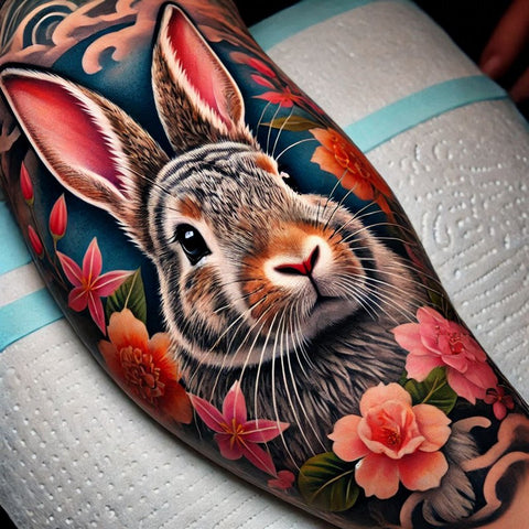 28 Rabbit Tattoo Ideas To Immerse Yourself In Nature 21