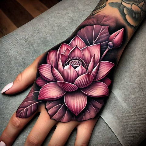 28 Refreshing Lotus Flower Tattoo Ideas 9