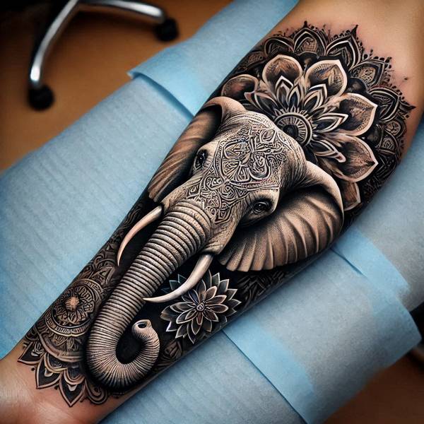 31 Graceful Elephant Tattoo Ideas To Crush Your Fears And Worries Into Dust 33 Mandala Elephant Tattoo6b04