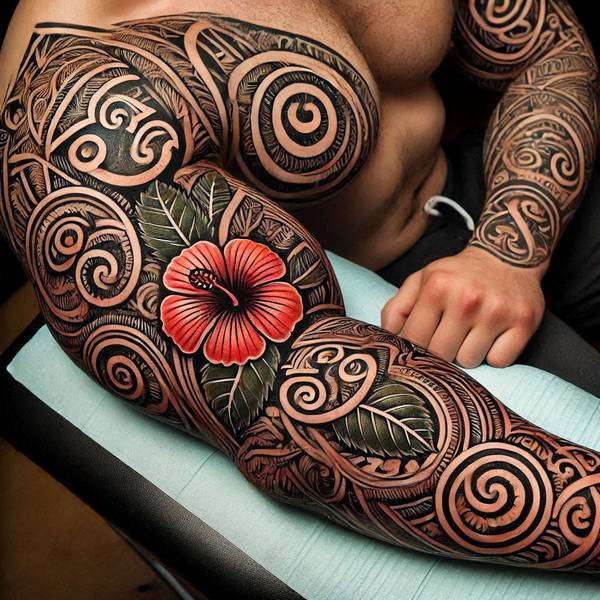 Maori Flower Tattoob18b