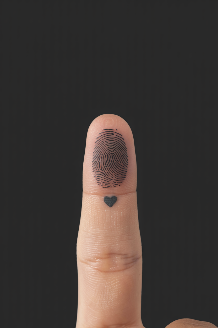 11 Unique Fingerprint Tattoo Ideas 6 Memorial Fingerprint Tattoo