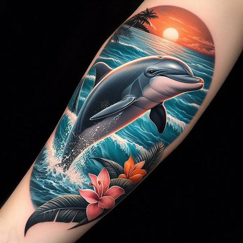 15 Wonderful Dolphin Tattoo Ideas 1