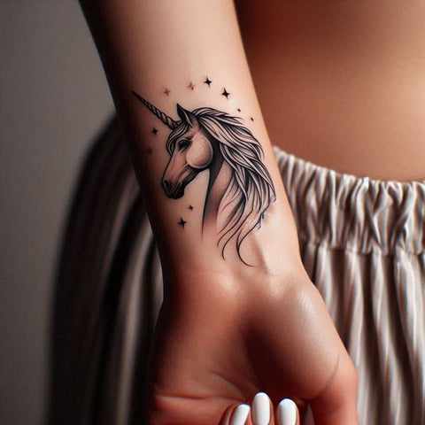 21 Mesmeric Ideas and Meanings of Unicorn Tattoos 23