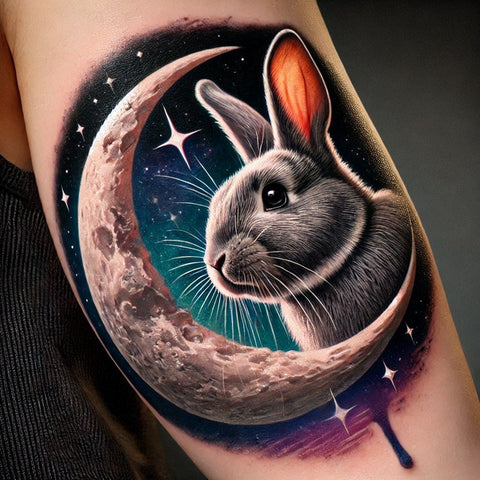 28 Rabbit Tattoo Ideas To Immerse Yourself In Nature 34