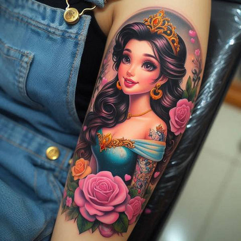 22 Dazzling Disney Tattoo Ideas 3 Princess Disney Tattoo 1 b73f3fab 50a7 47ab acd0