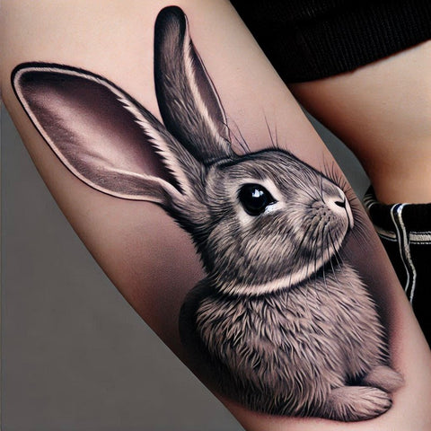 28 Rabbit Tattoo Ideas To Immerse Yourself In Nature 12