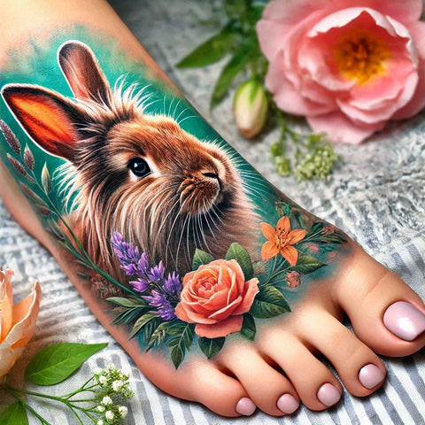 28 Rabbit Tattoo Ideas To Immerse Yourself In Nature 5